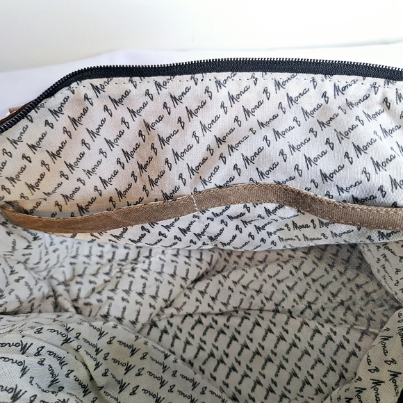 NWT Mona B brand "Fall Into It" Recycled Leather Fall Purse. - Picture 6 of 13